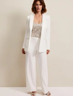 Beatriz Satin Wide Leg Bridal Trousers