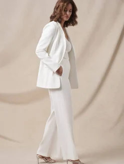 Beatriz Satin Wide Leg Bridal Trousers