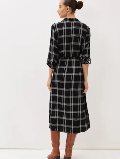Bernadette Check Midi Dress