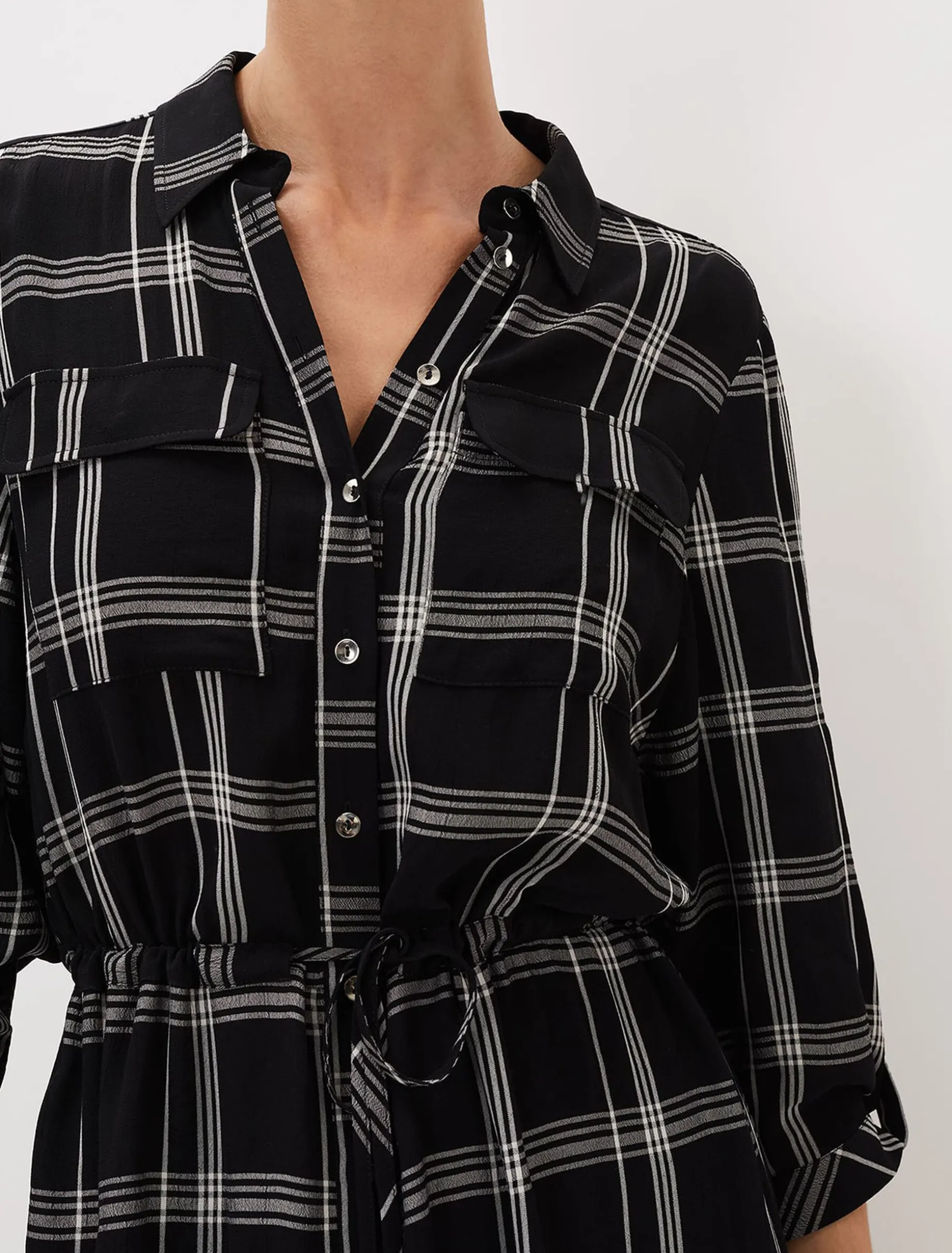 Bernadette Check Midi Dress
