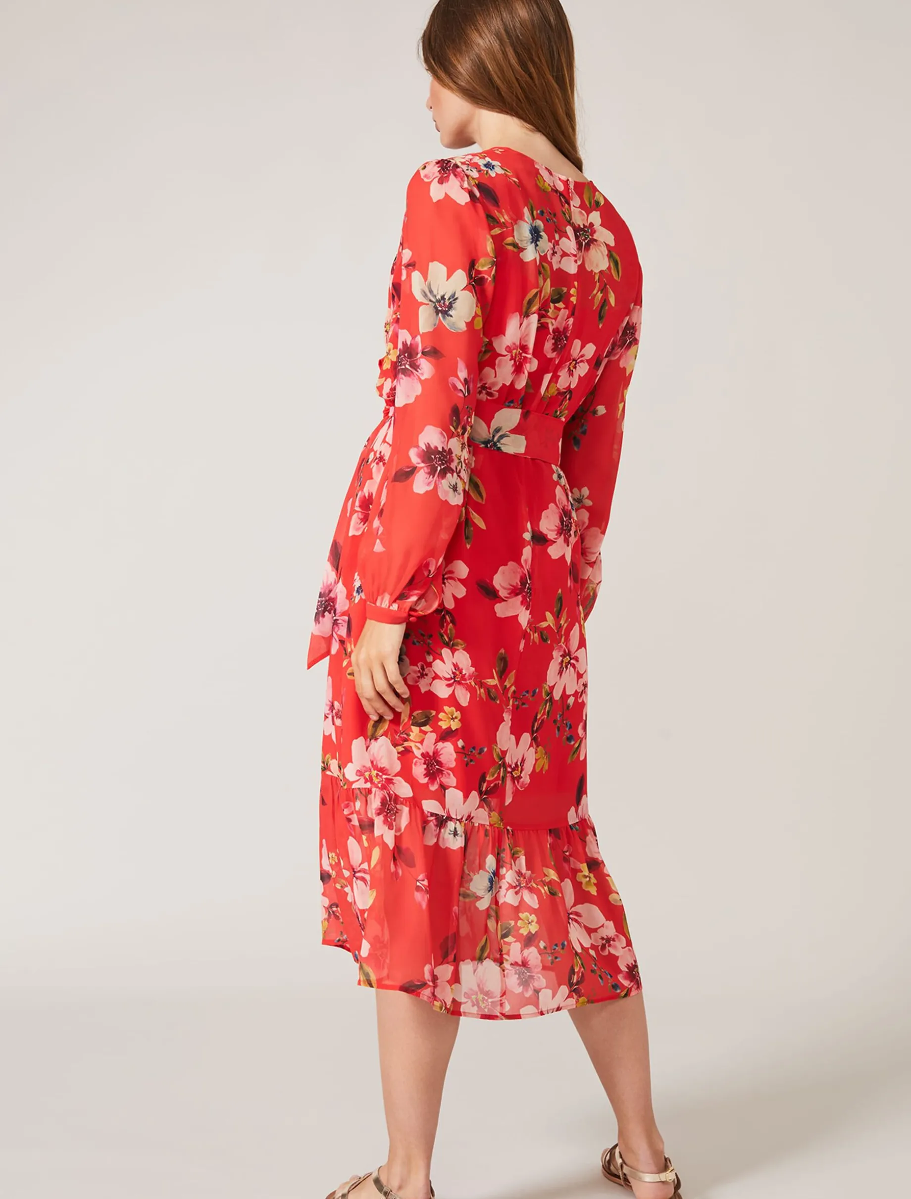 Bernadette Tiered Chiffon Dress