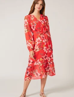 Bernadette Tiered Chiffon Dress