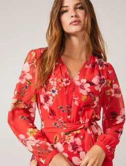 Bernadette Tiered Chiffon Dress
