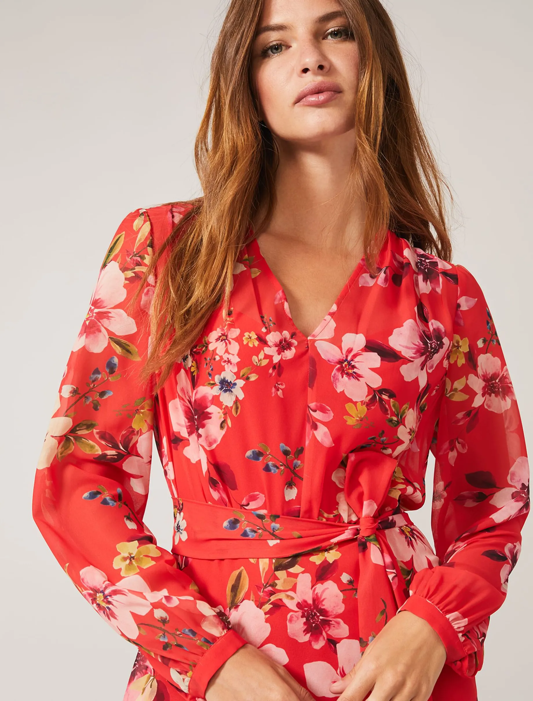 Bernadette Tiered Chiffon Dress