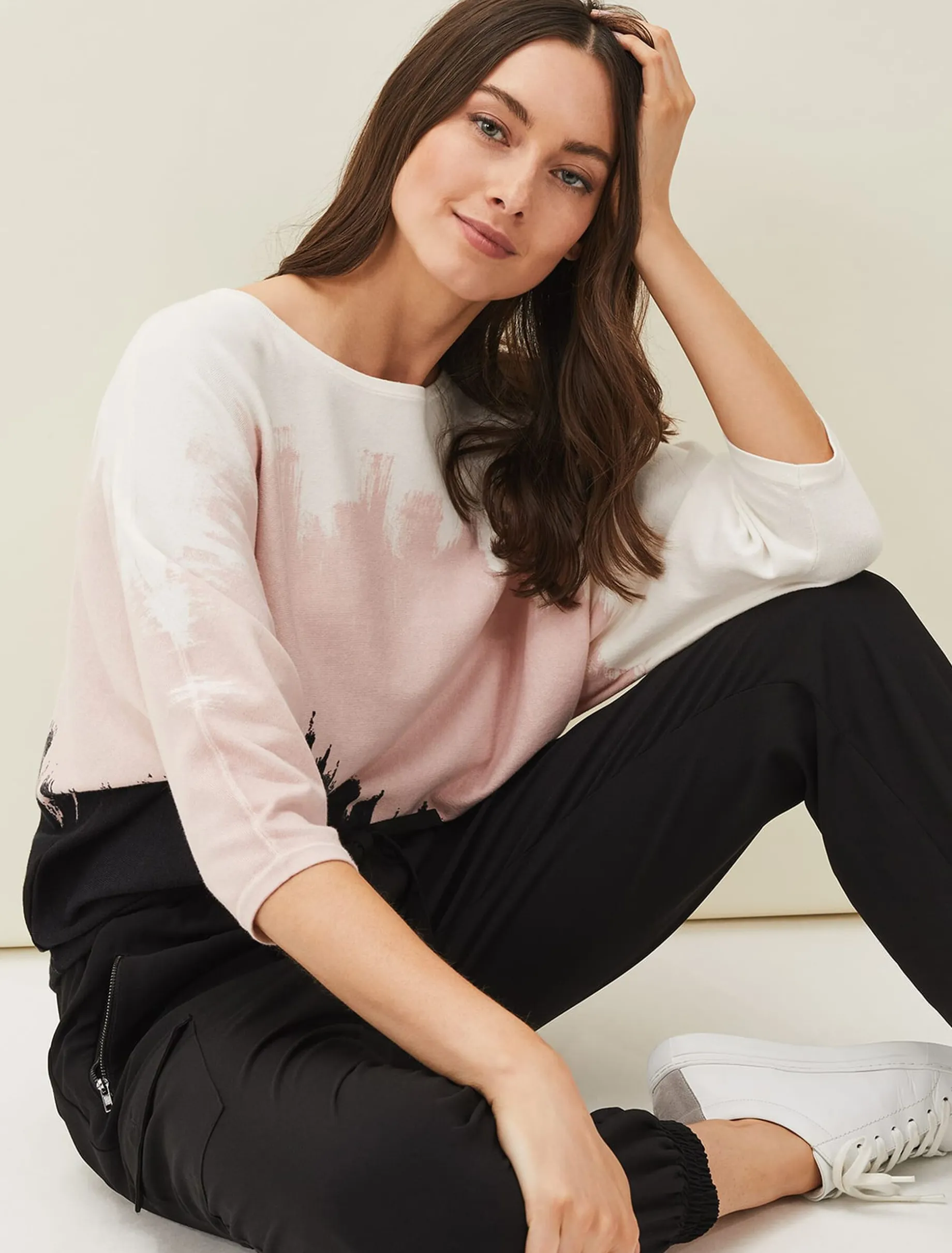 Bertie Brushstroke Fine Knit Jumper