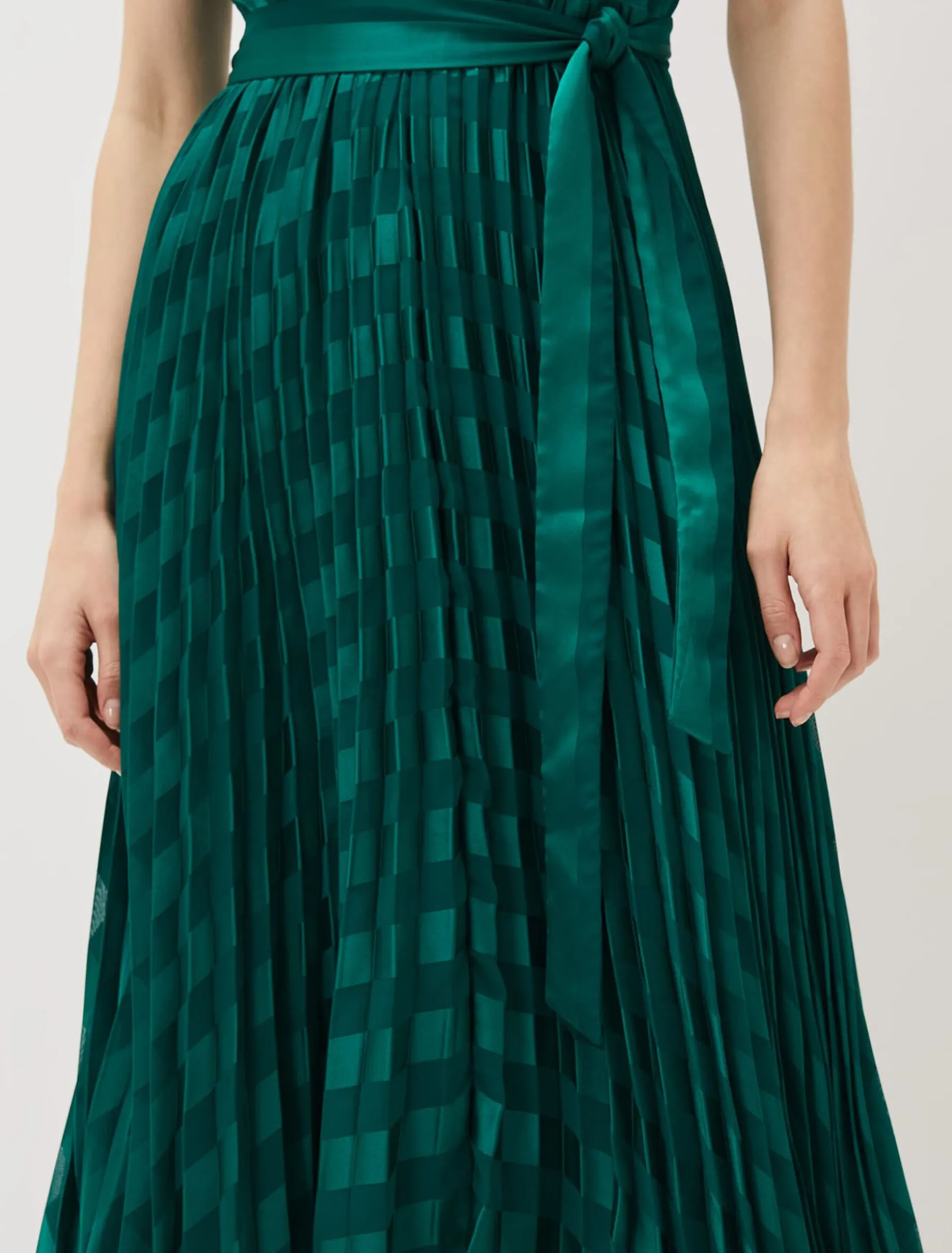 Beverley Stripe Jacquard Midaxi Dress