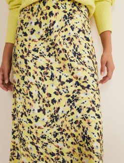 Blaire Floral Satin Slip Skirt