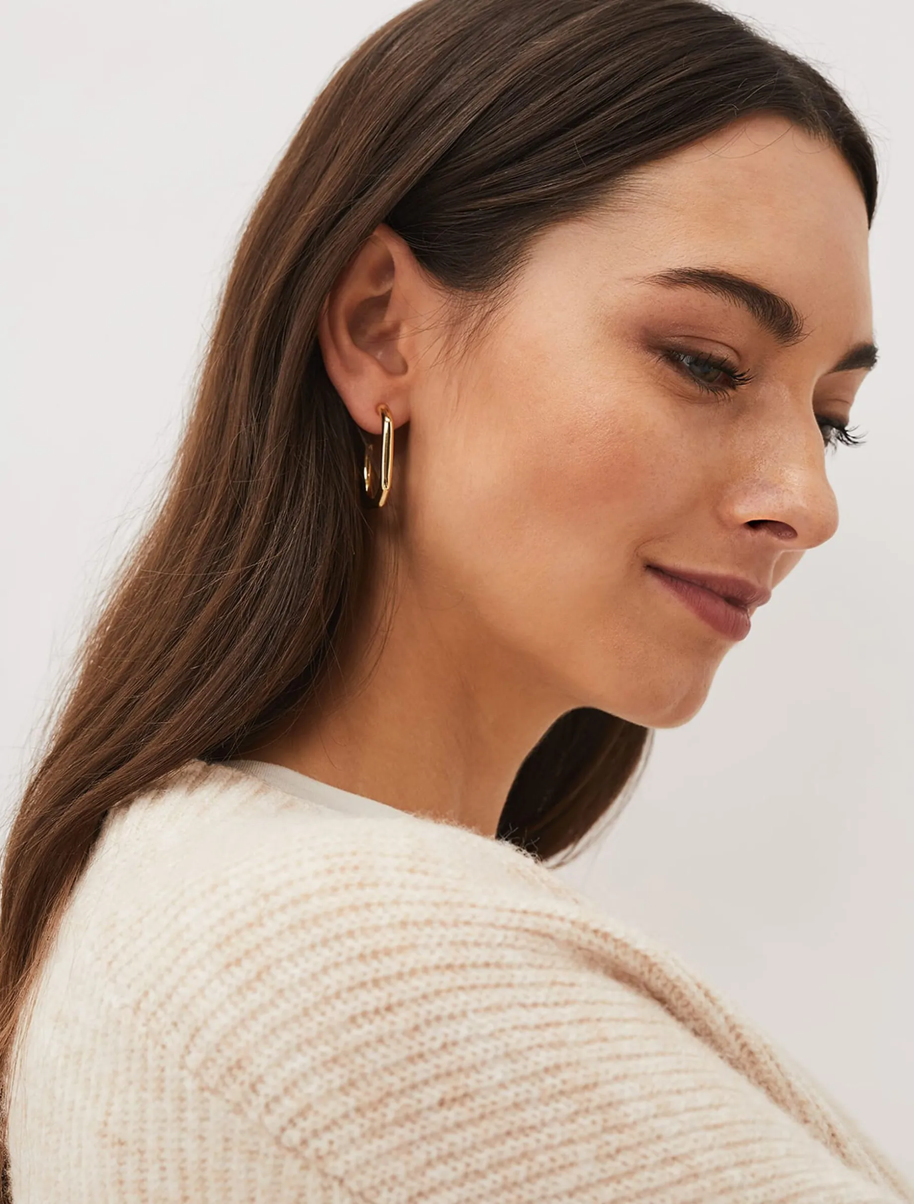 Blakeley Plated Hoop Earrings