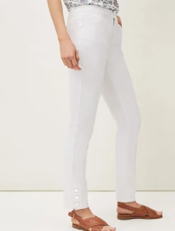 Bobbie Skinny Button Hem Jean