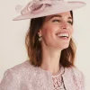 Bow And Feather Disc Fascinator