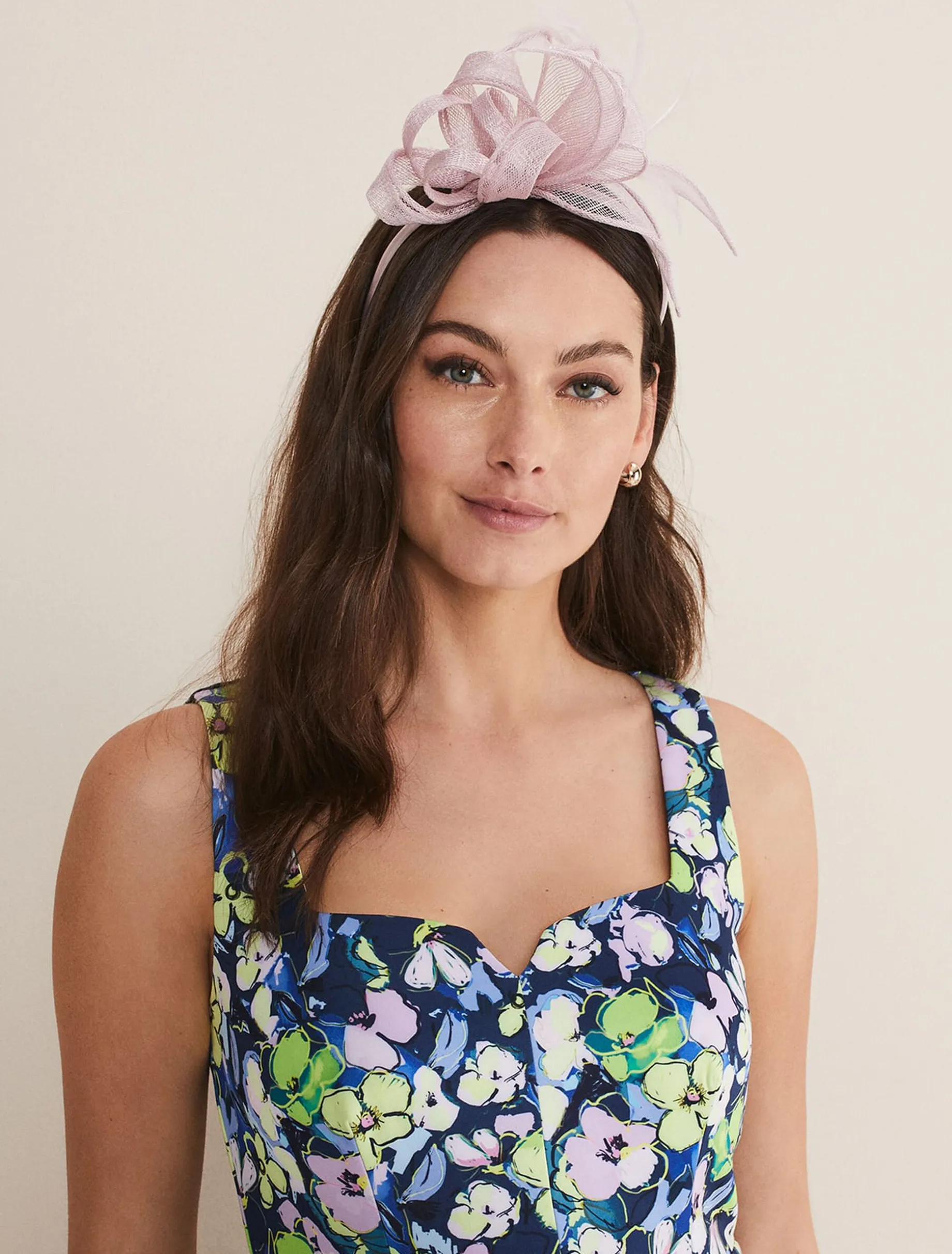 Bow And Feather Headband