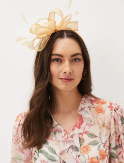 Bow And Feather Headband