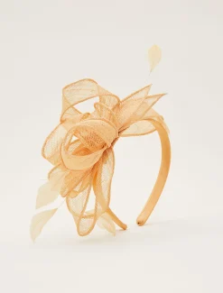 Bow And Feather Headband