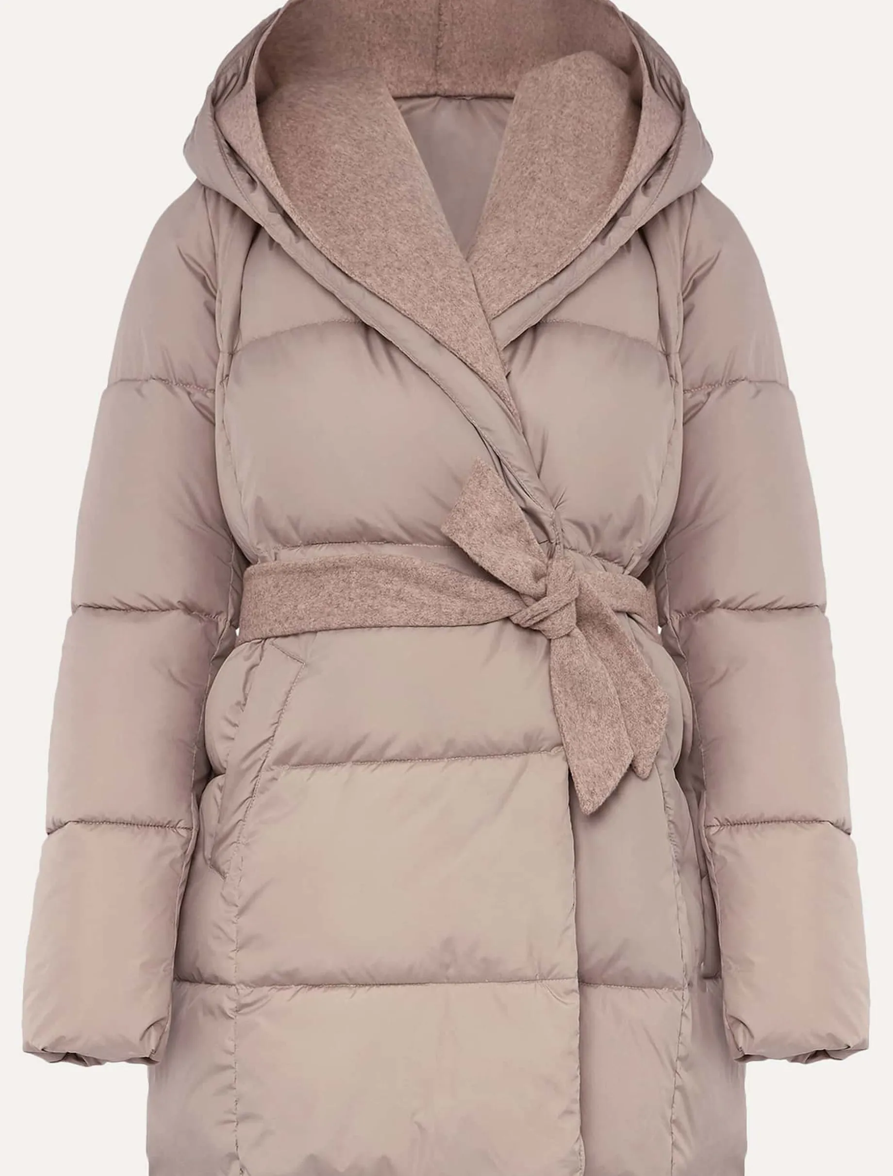Brae Belted Puffer Knit Coat