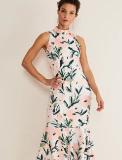 Braelyn Peplum Scuba Dress