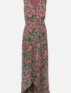 Brianna Pleated Print Dress