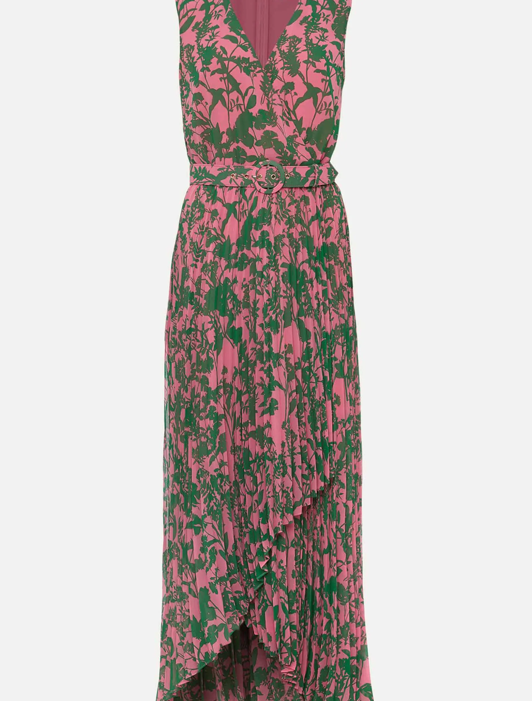 Brianna Pleated Print Dress