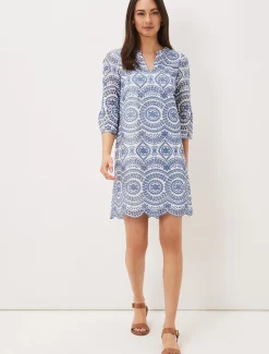 Brianne Broderie Shift Dress