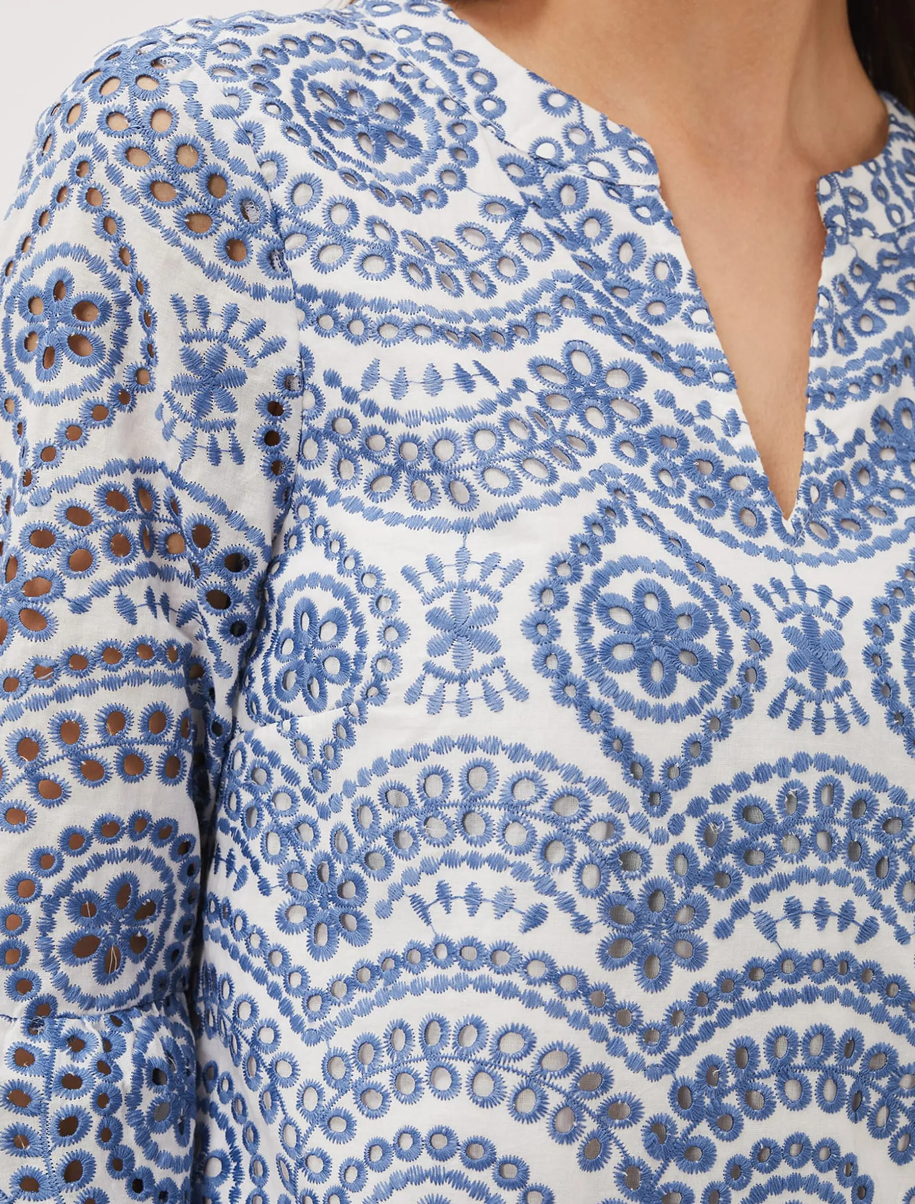 Brianne Broderie Shift Dress