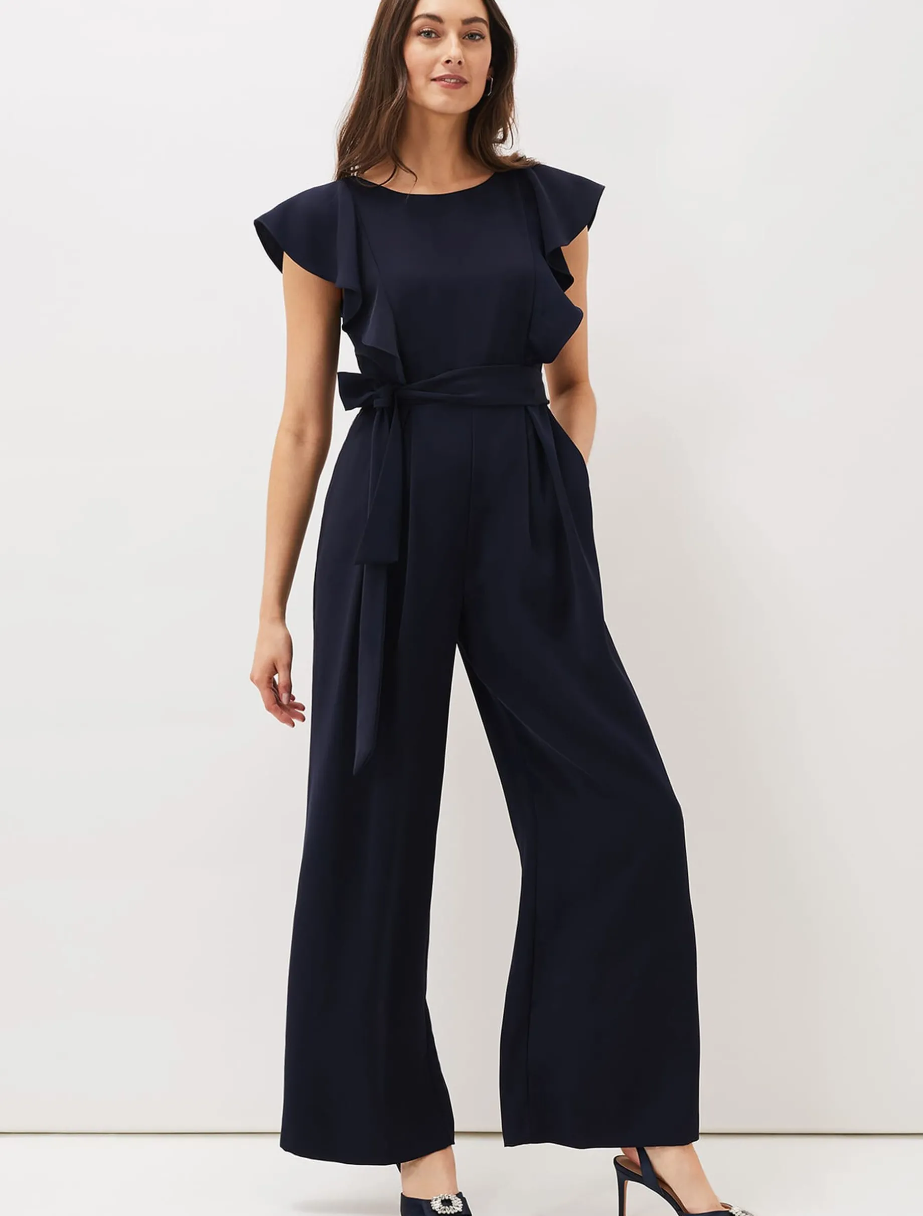 Bridie Frill Bodice Wide Leg Jumpsuit