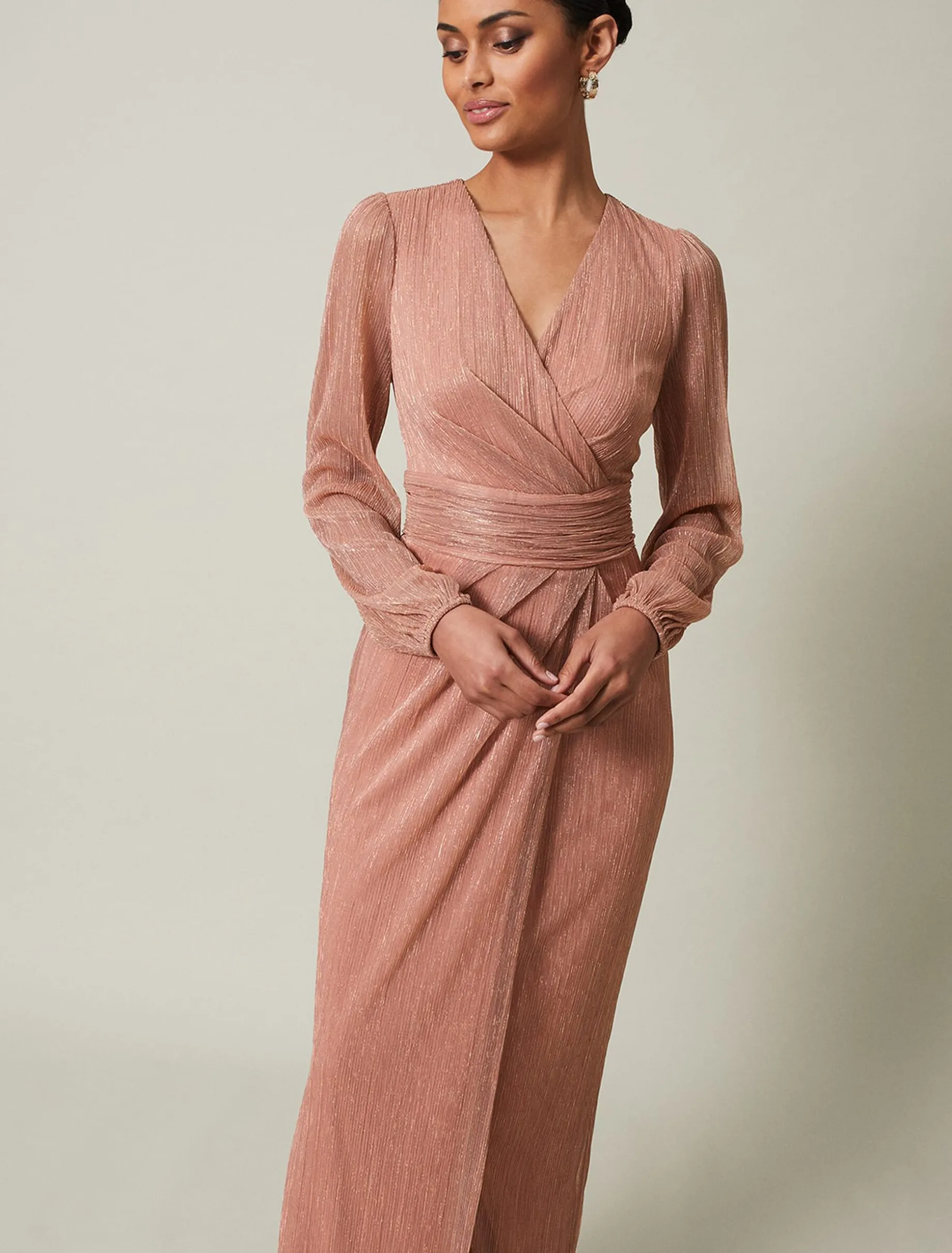 Brielle Shimmer Maxi Dress