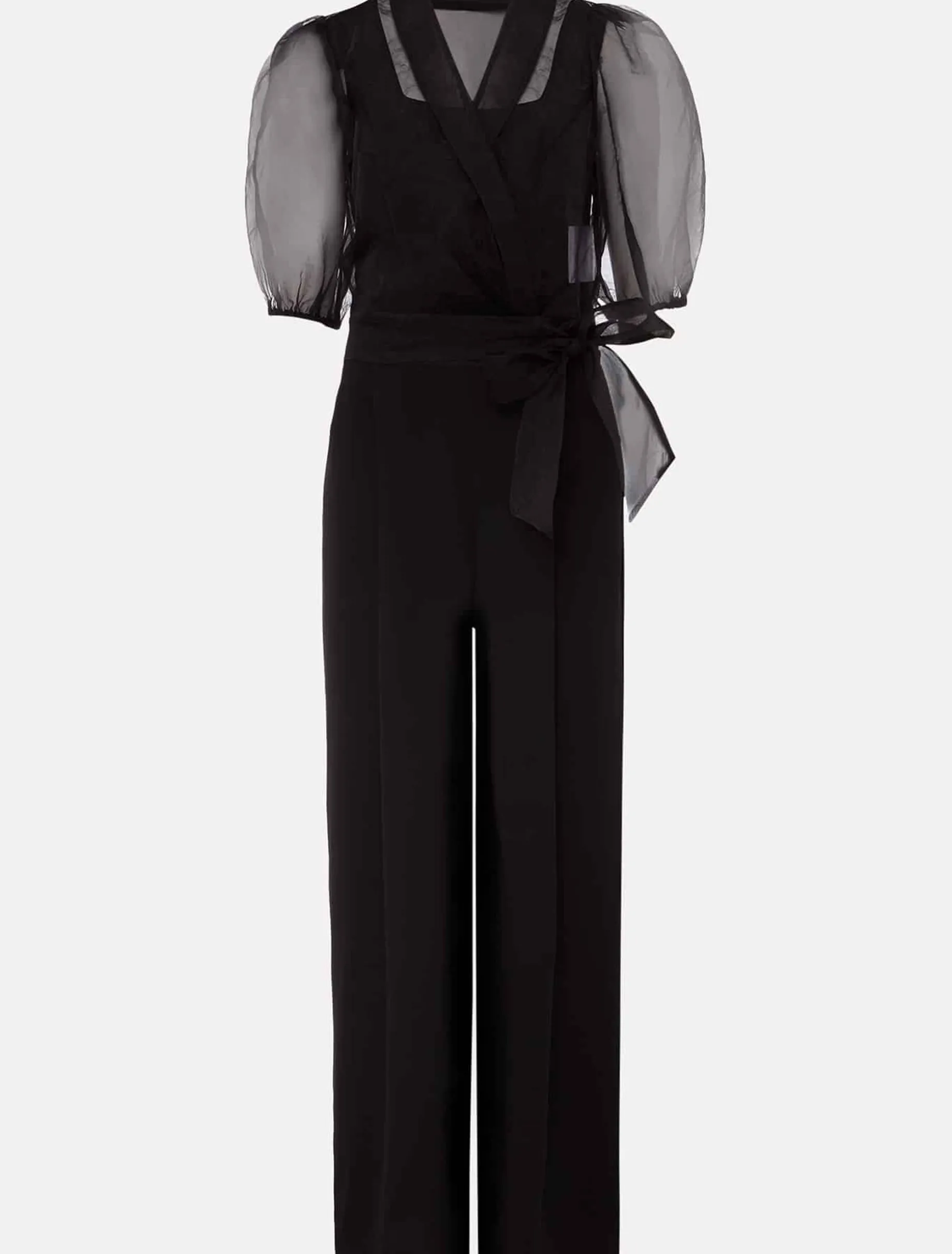 Brontie Puff Sleeve Wide Leg Jumpsuit