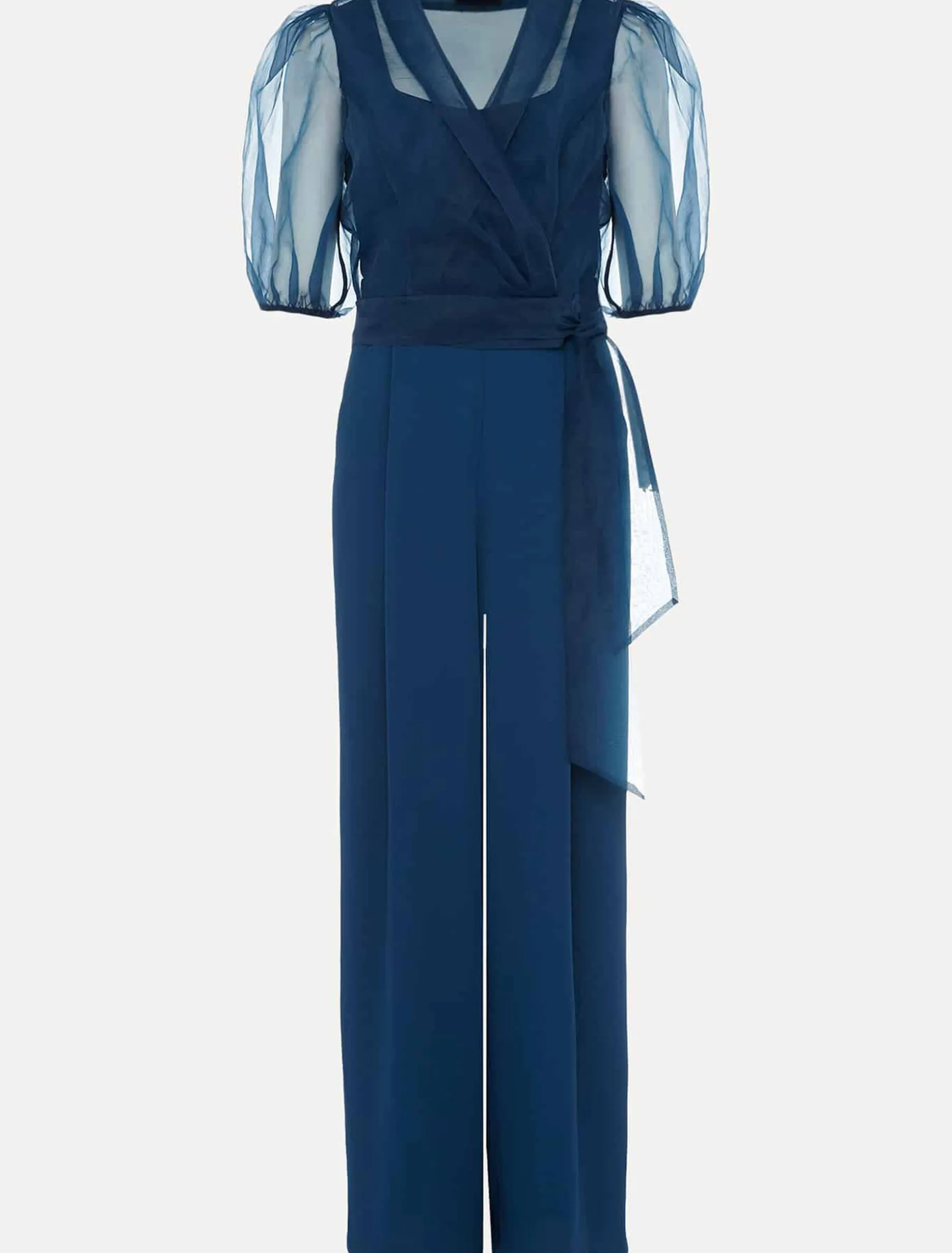 Brontie Puff Sleeve Wide Leg Jumpsuit
