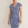 Brooke Printed Wrap Dress
