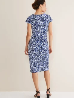Brooke Printed Wrap Dress