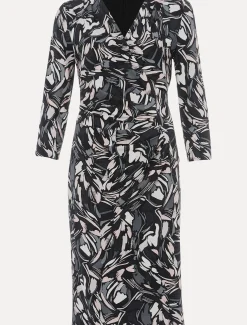 Bryony Abstract Print Jersey Dress