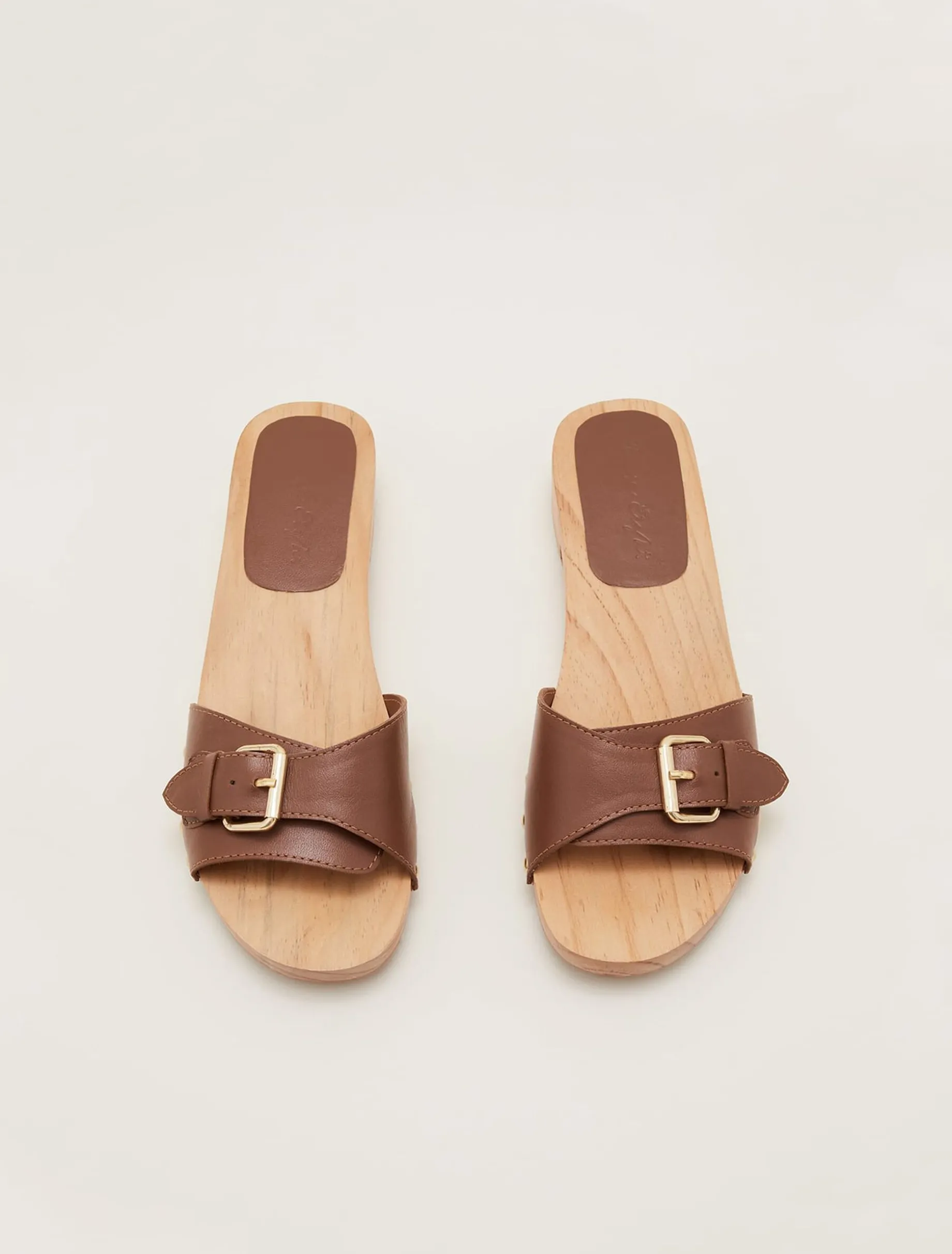 Buckle Front Clog Sandal