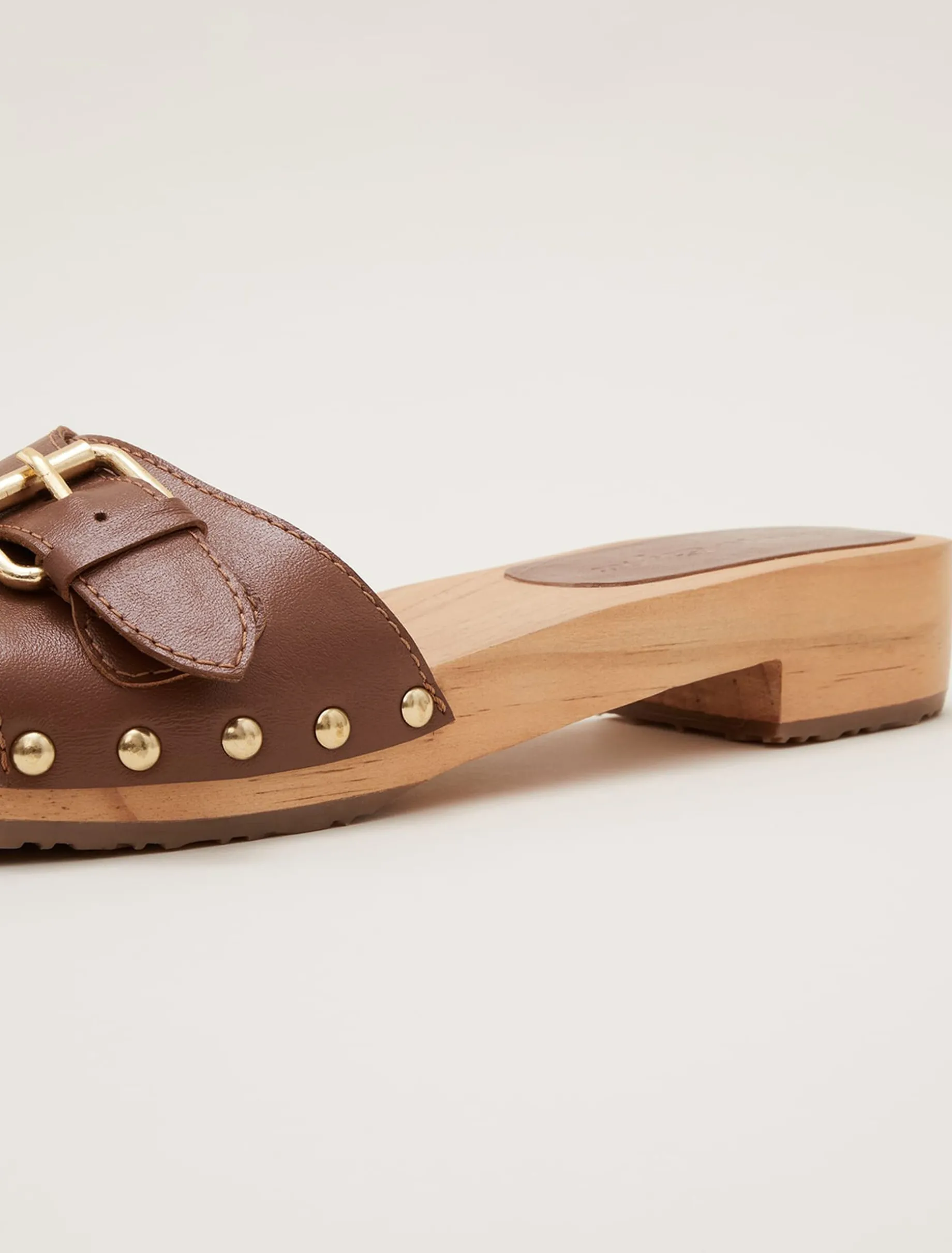 Buckle Front Clog Sandal