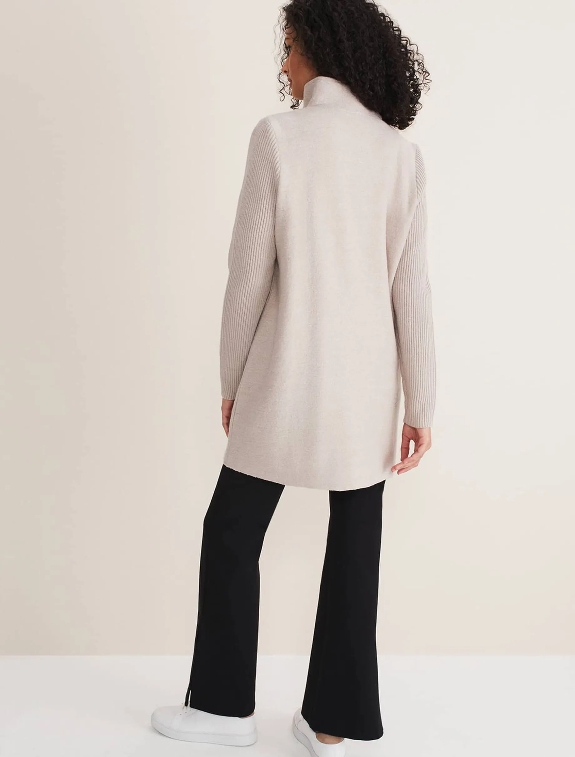 Byanca Zip Knit Coat