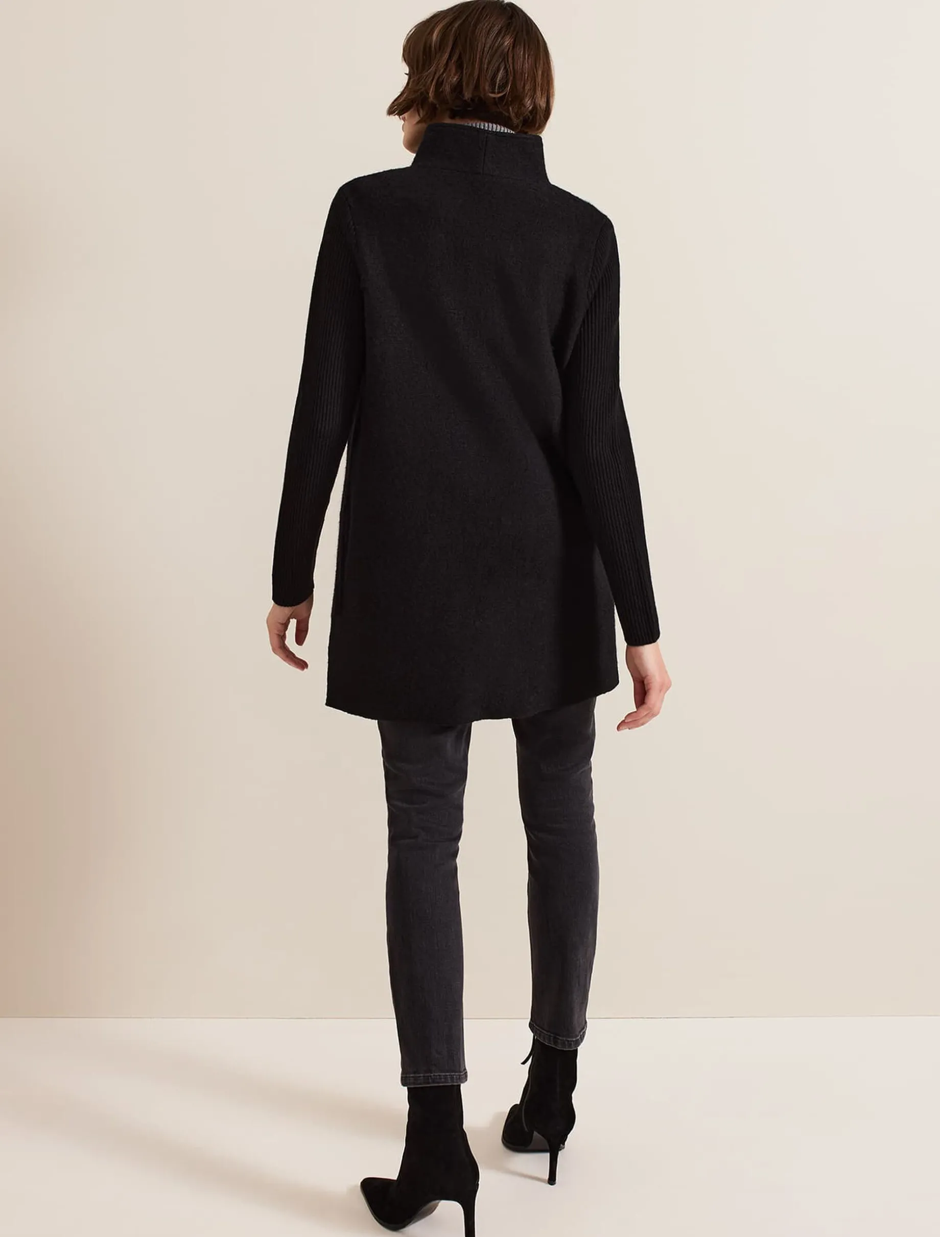 Byanca Zip Knit Coat