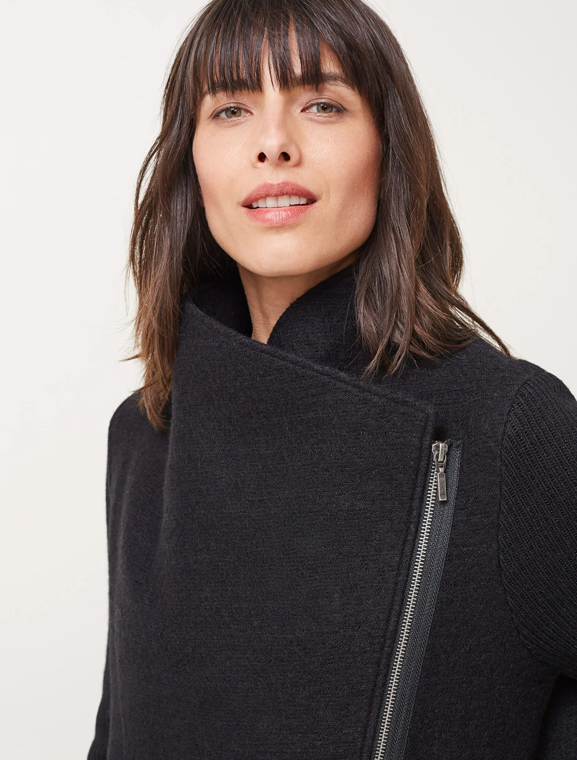Byanca Zip Knit Coat