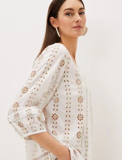 Caela Broderie Blouse