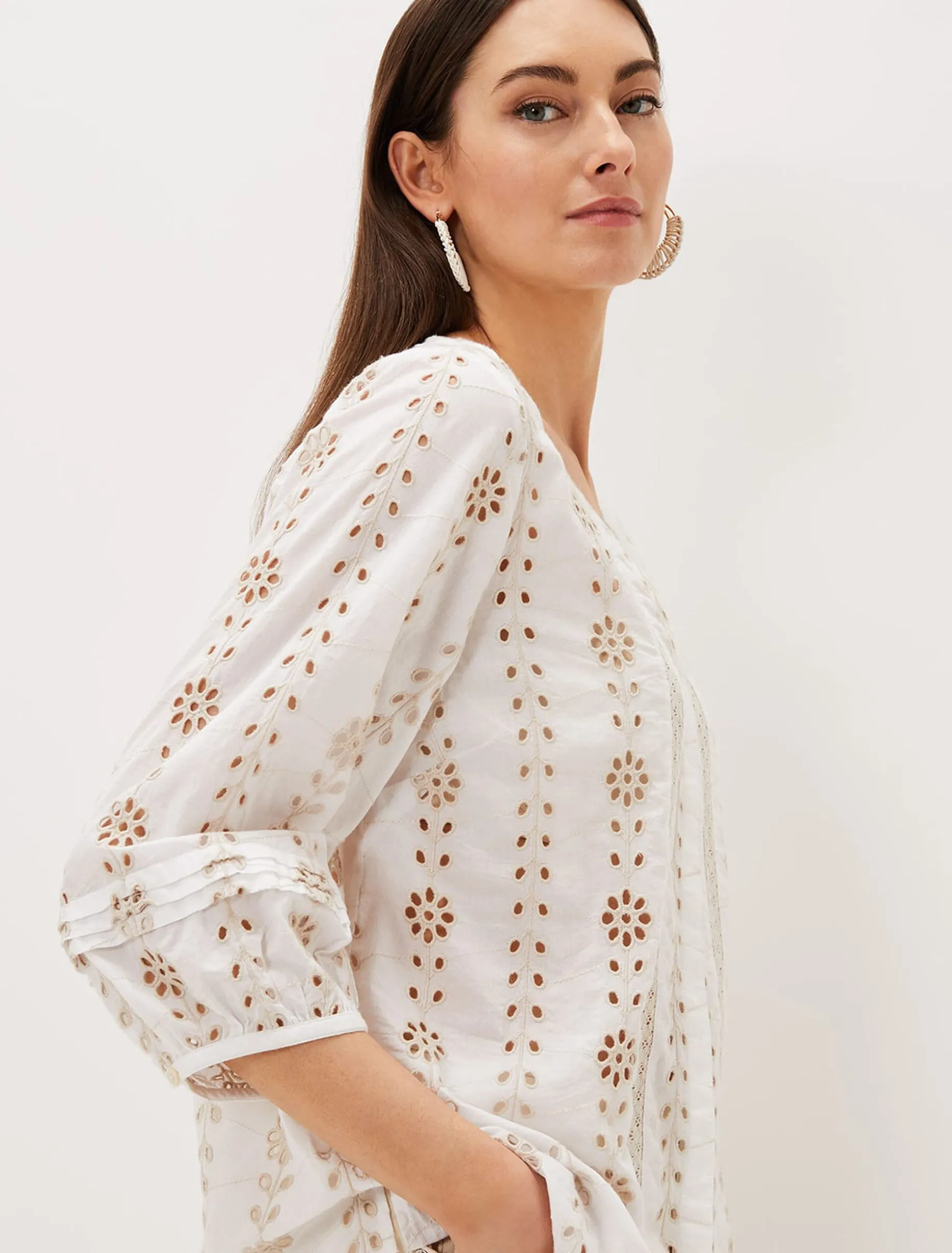 Caela Broderie Blouse