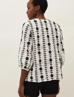 Caela Broderie Blouse