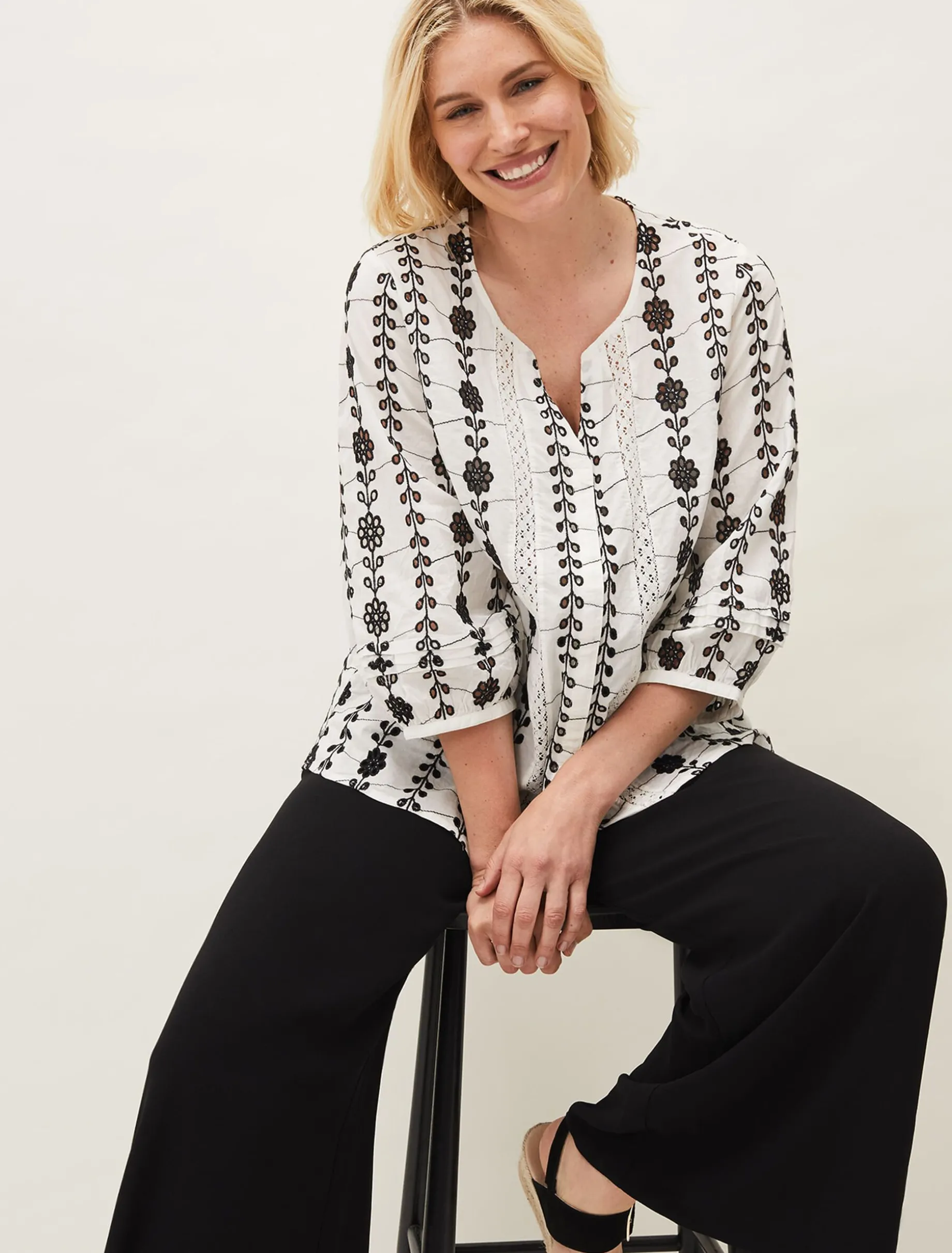 Caela Broderie Blouse