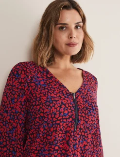 Caelen Printed Tunic Blouse