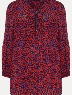 Caelen Printed Tunic Blouse