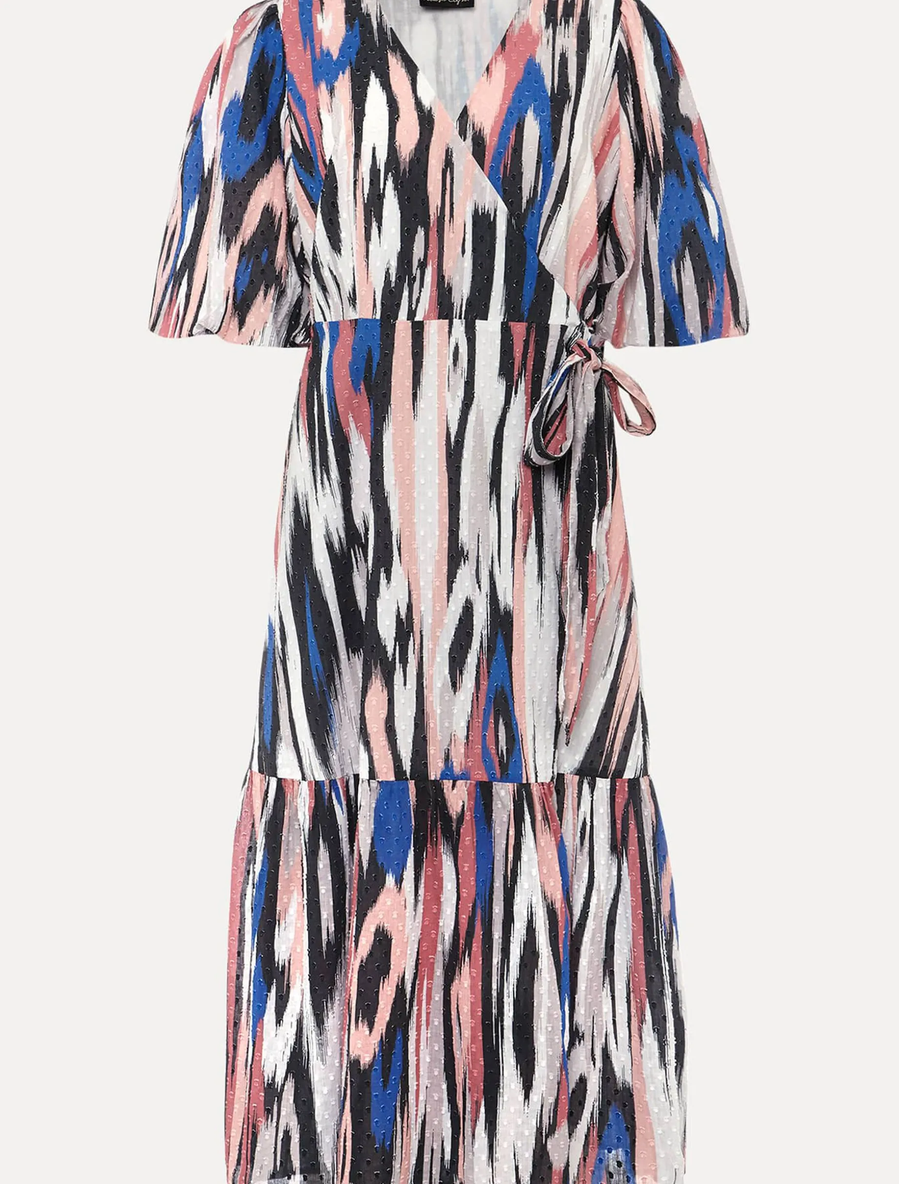 Caityln Cotton Wrap Midi Dress