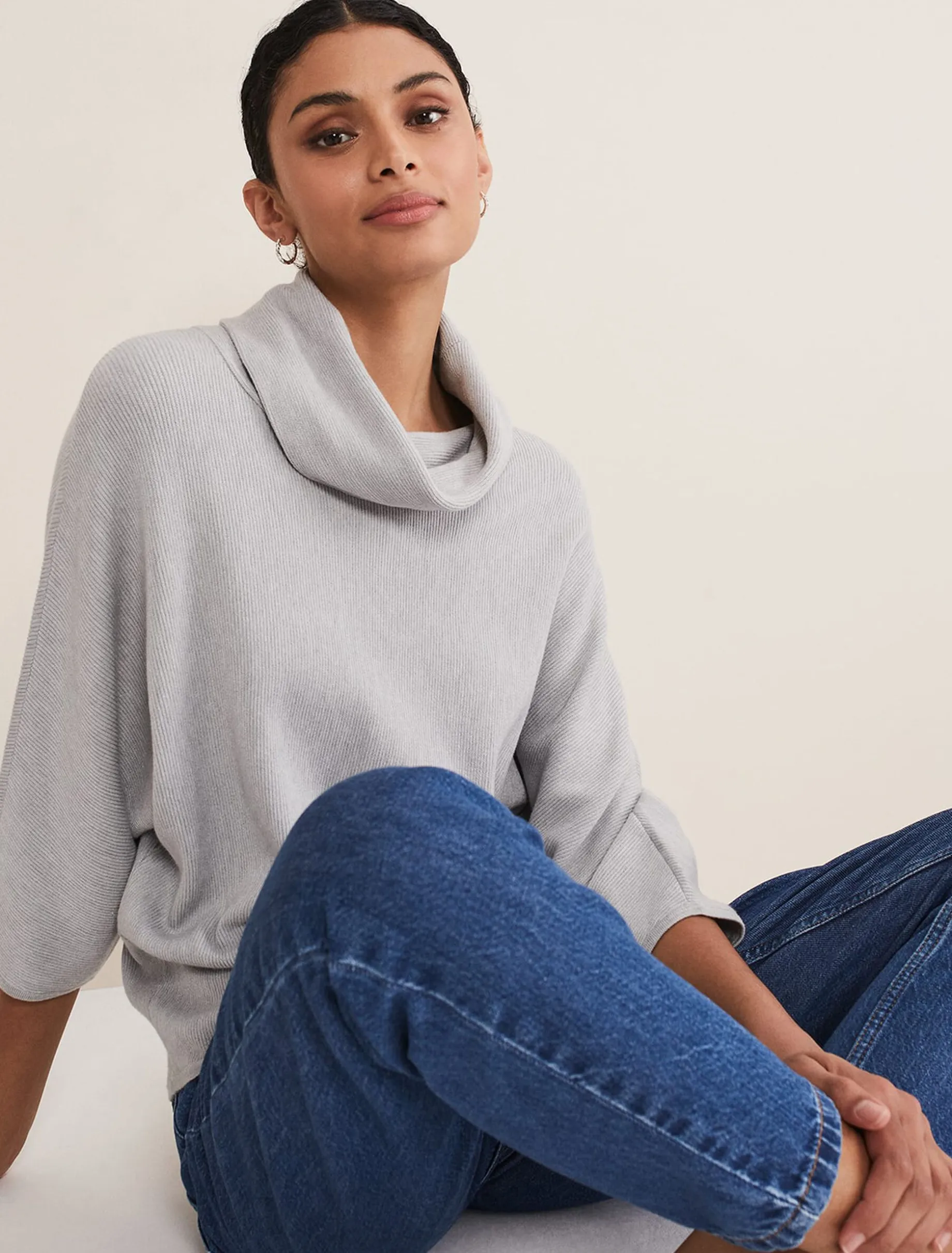Camillan Cowl Neck Knit Jumper