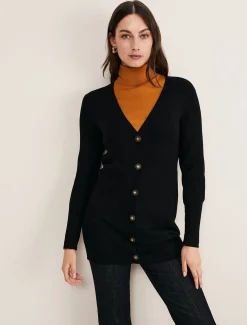 Camille Ribbed Longline Cardigan