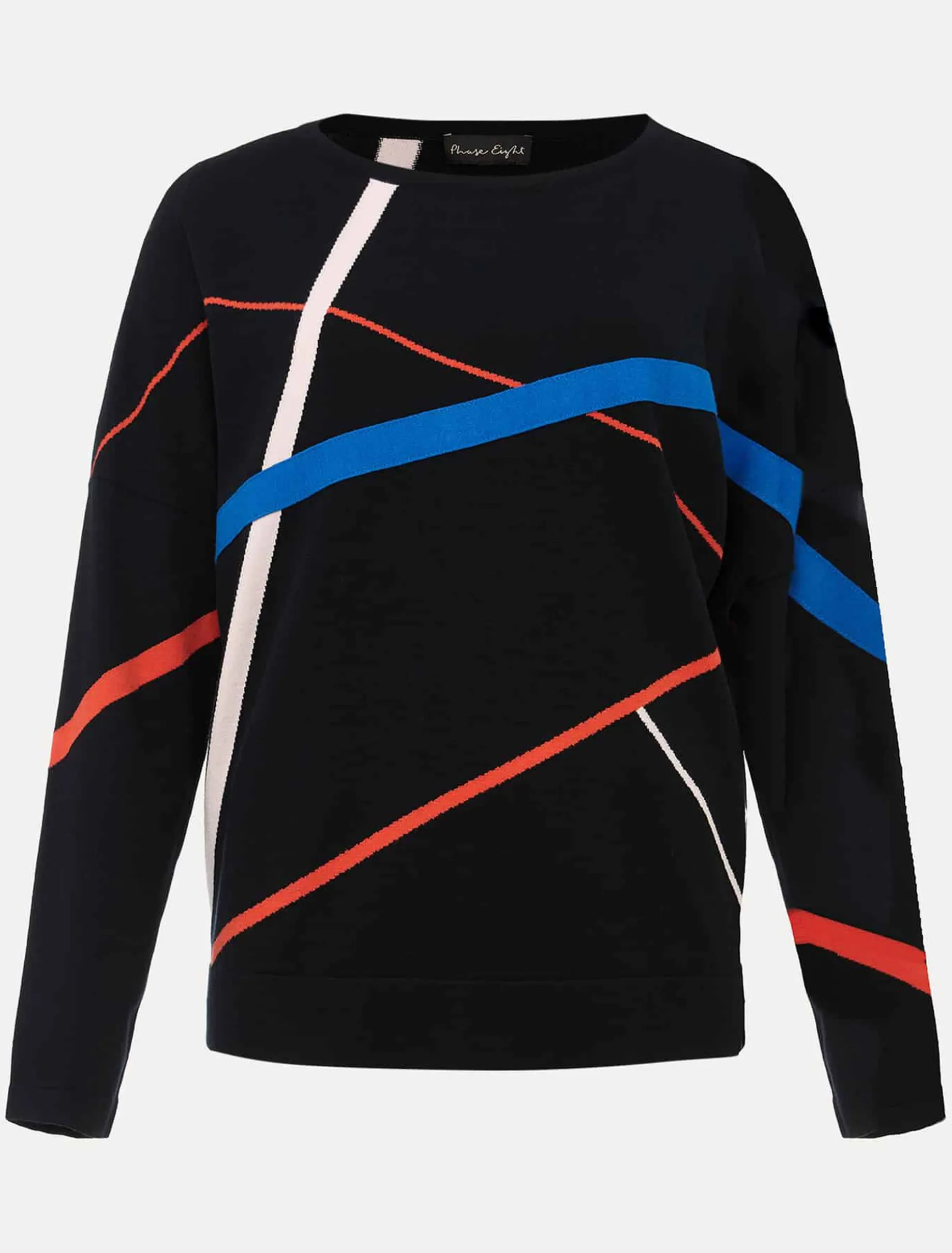 Candice Abstract Print Fine Knit Jumper
