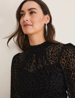Capriana Leopard Burnout Dress