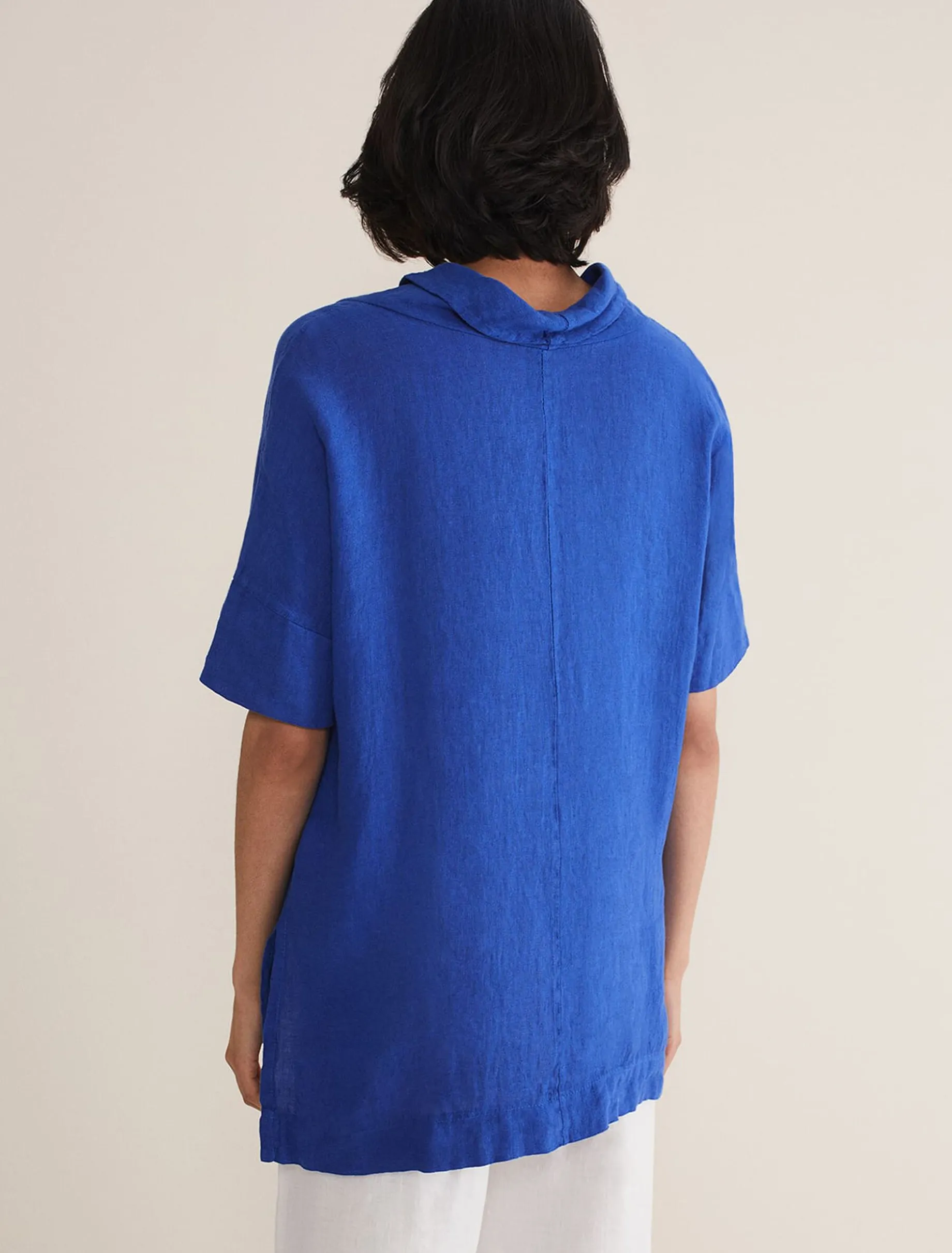 Carita V-Neck Linen Blouse