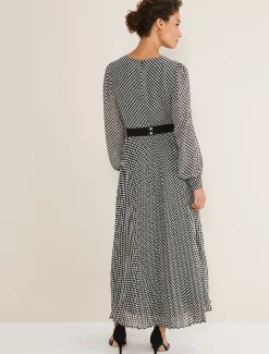 Carmen Checked Midaxi Dress