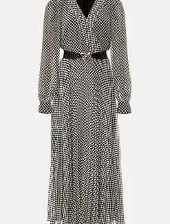 Carmen Checked Midaxi Dress