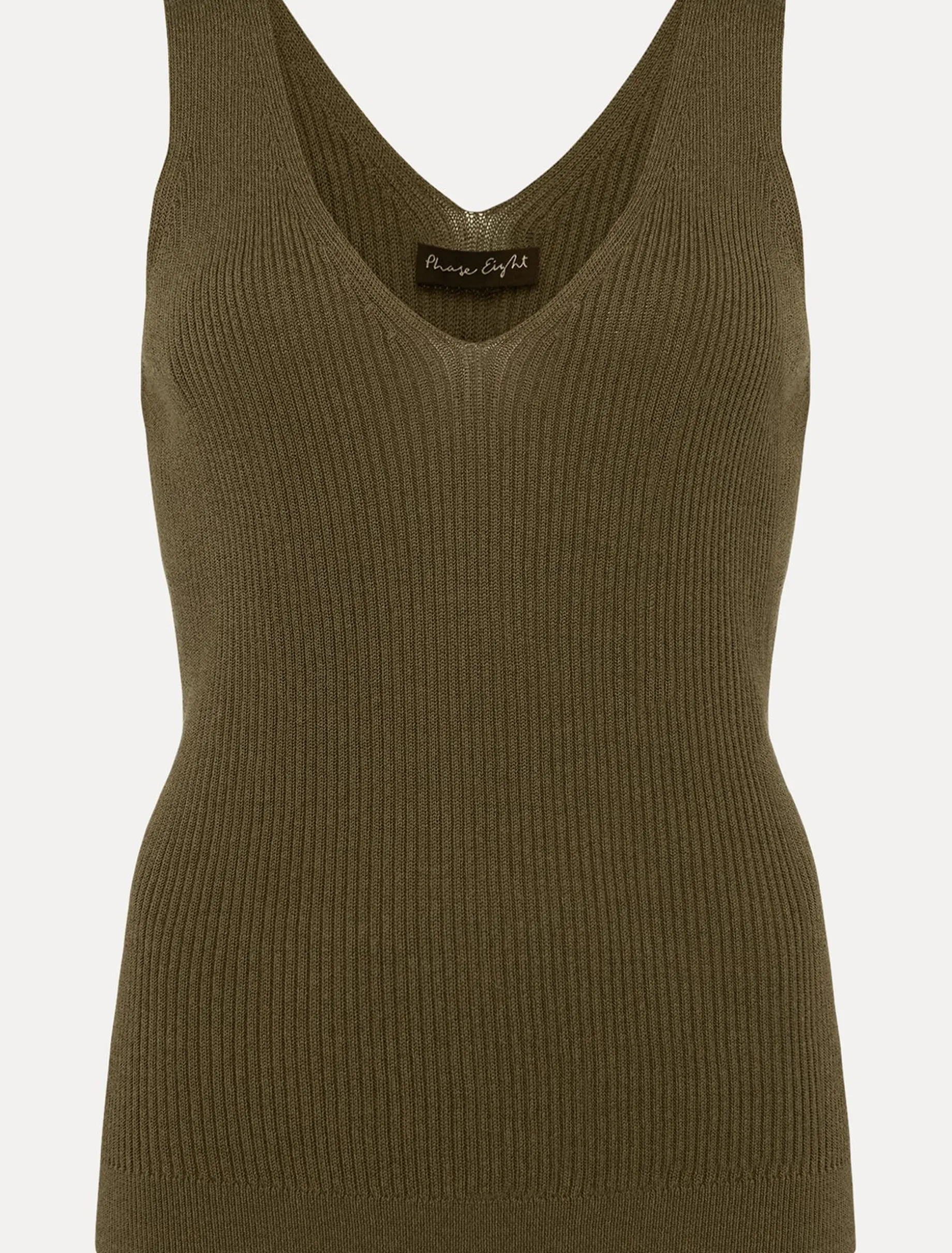 Caryl Ribbed Vest Top
